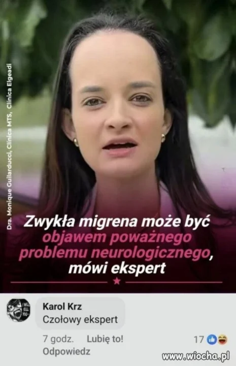 Czołowy ekspert od migreny
