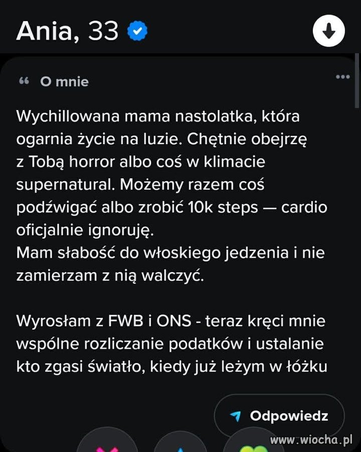 Wychillowana mama nastolatka