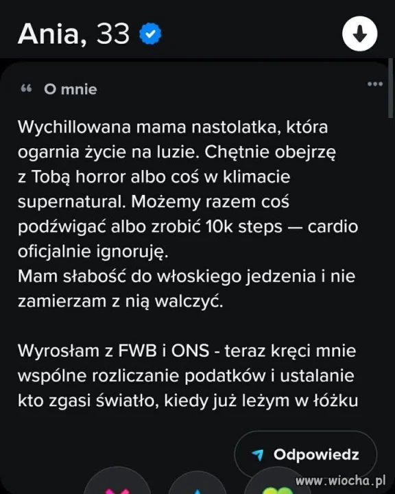 Wychillowana mama nastolatka