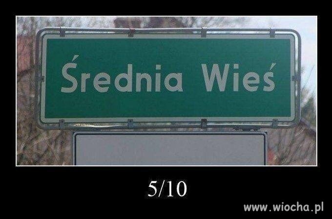 No średnia ta wieś