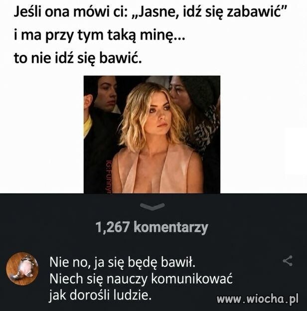"Niech się nauczy komunikować"