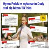 Doda śpiewa hymn Polski