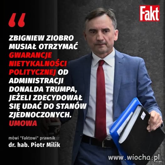 Danke Tusk za zamknięcie Ziobro w więzieniu