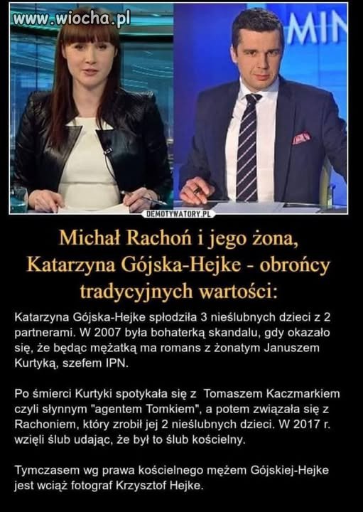 Obrońcy wartości chrześcijańskich. 
