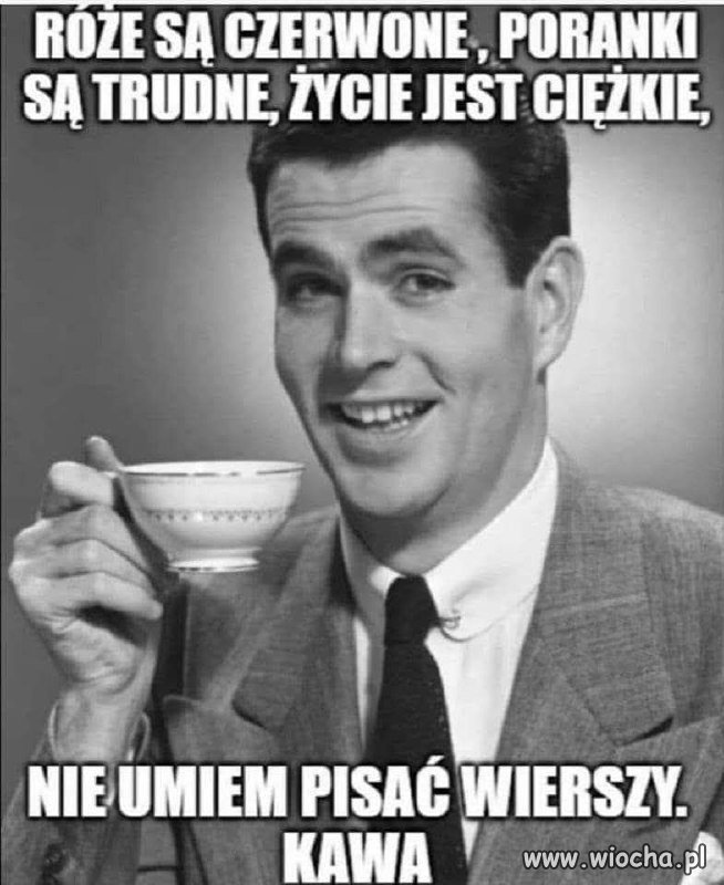 Róże są czerwone poranki są trudne życie jest ciężkie