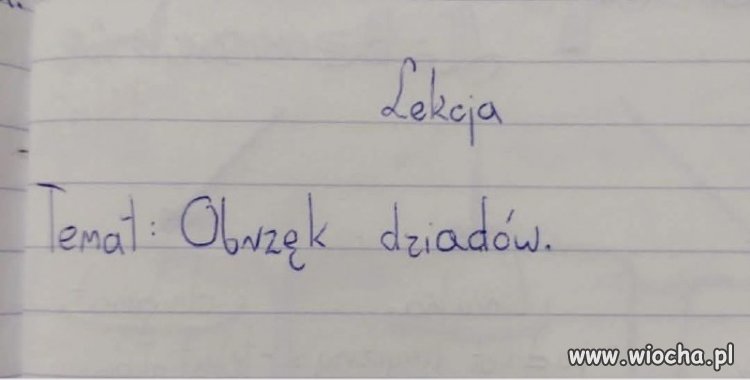 Temat lekcji