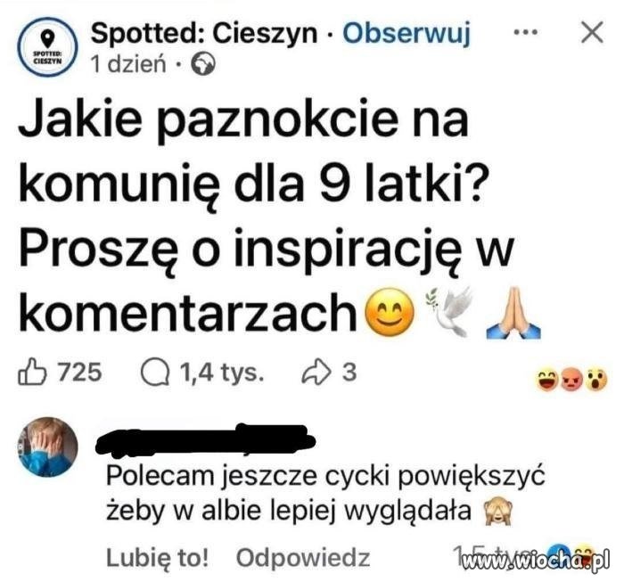 Pomalowane paznokcie, powiększenie piersi