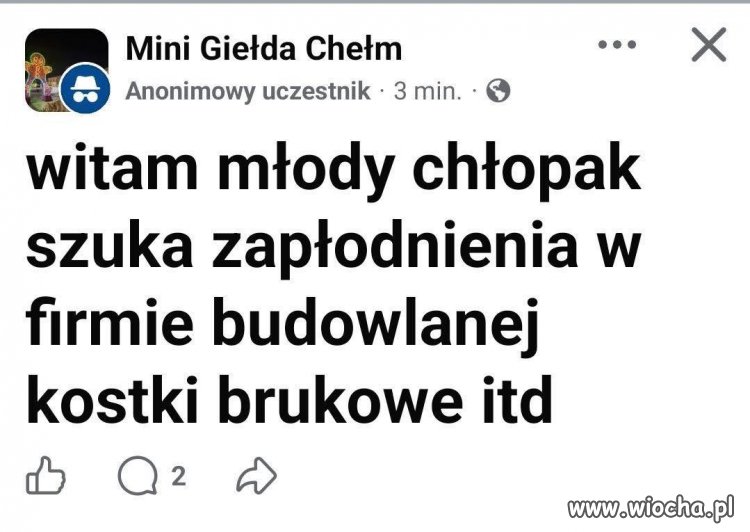 Młody chłopak szuka zapłodnienia