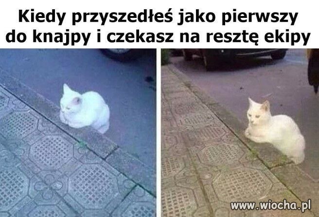 I ten stres, że kelner zaraz mnie przesadzi