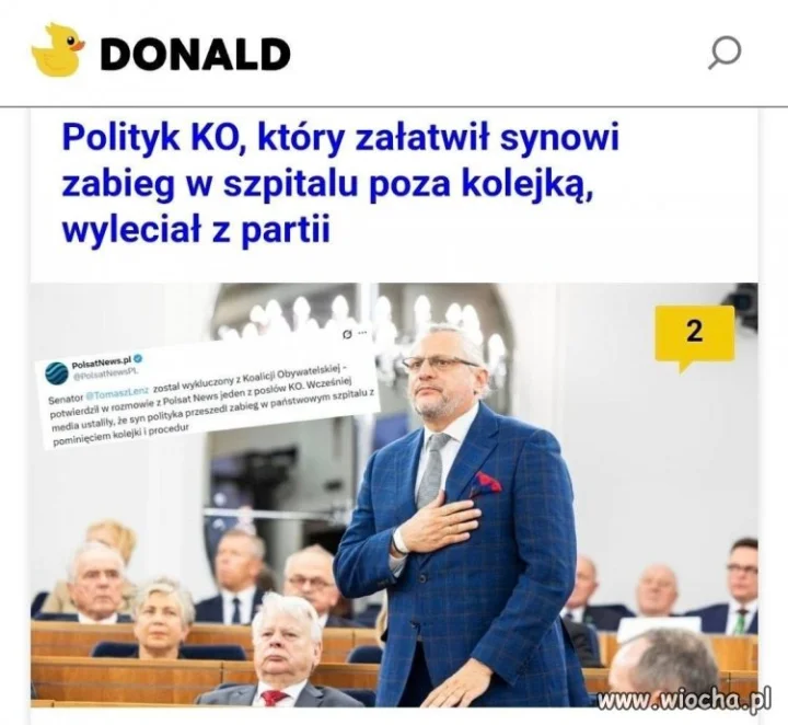 Oni mają zabieg poza kolejką