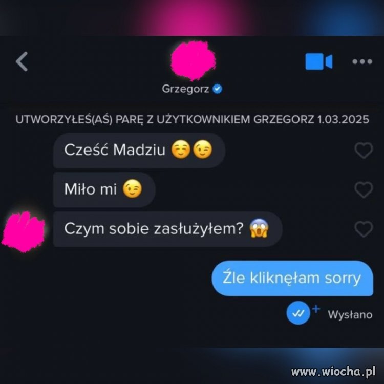 Madzia źle kliknęła