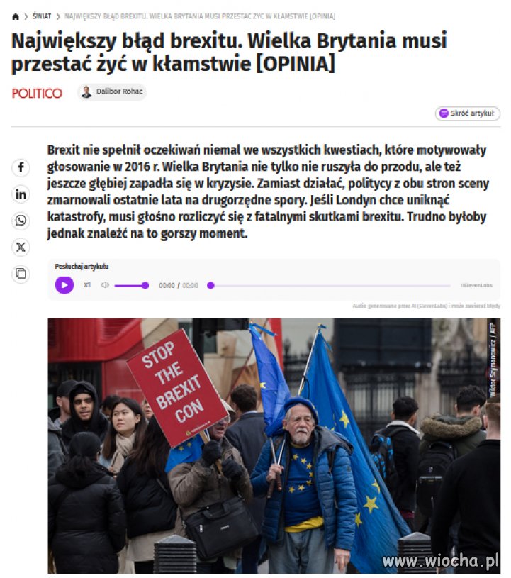 Brexit poszedł nie tak. Brytyjczycy widzą liczy i łapią się za głowy. "Ogromne koszty"