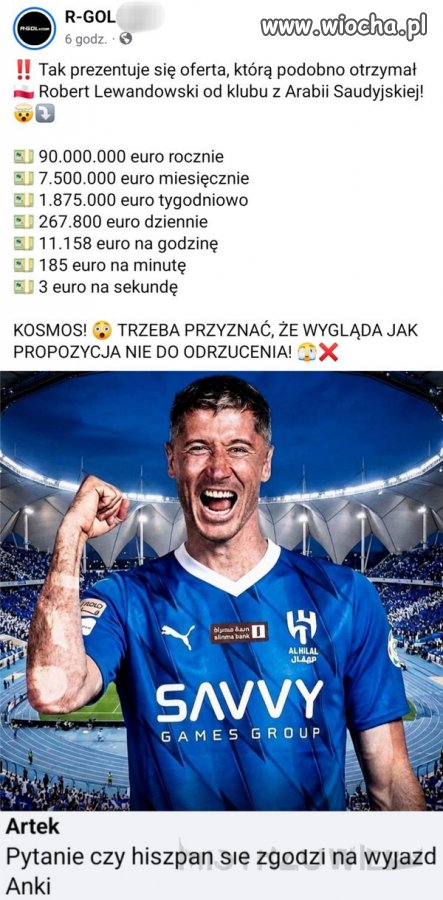 Pieniądze, pieniędzmi, ale...