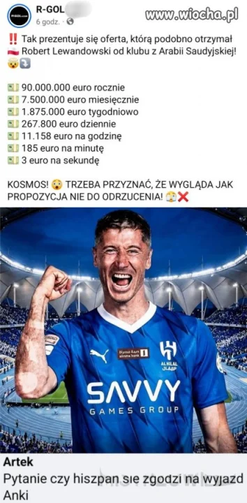 Pieniądze, pieniędzmi, ale...