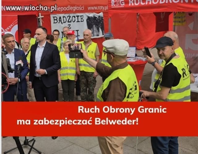 Bąkiewicz obrońcą Belwederu. 