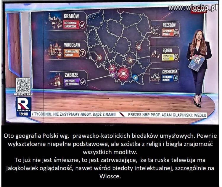 Kuriozalna pomyłka w TV Republika.