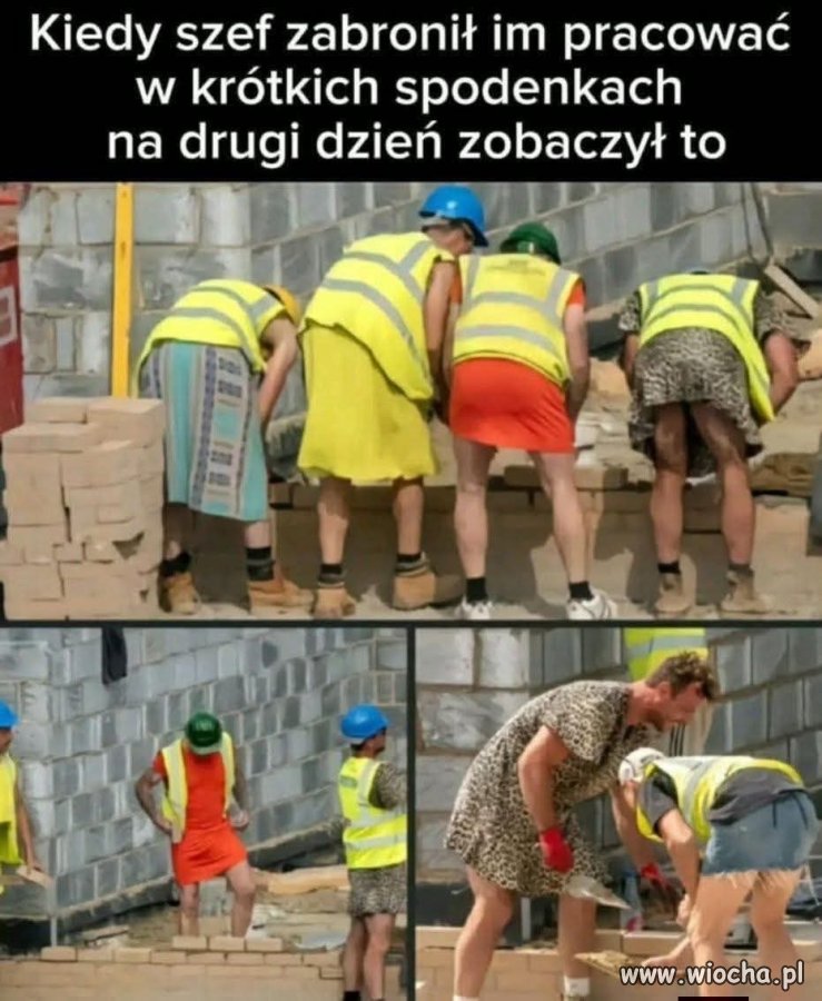 Szef zabronił im pracować w spodenkach
