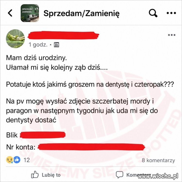 Urodziny to nie czas na łamanie zębów...