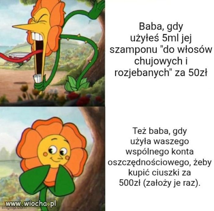 No cóż "co twoje to jej"