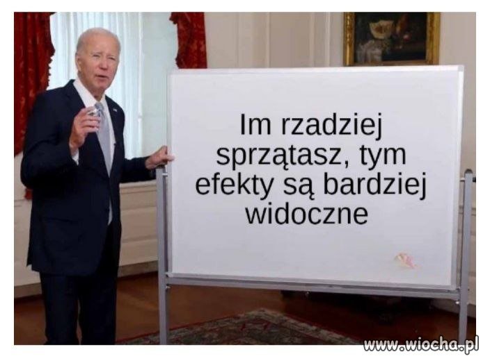 Im rzadziej sprzątasz