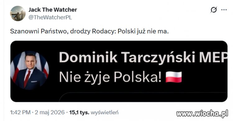Chwilowo zalana, majówka i grill to w końcu tradycja.