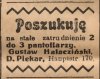 Poszukuję 2 do 3 pantoflarzy