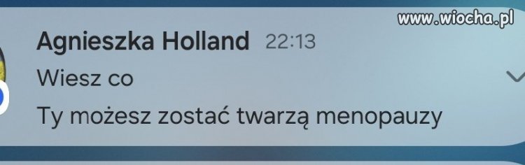 Pani Agnieszko, robi Pani wspaniałe filmy