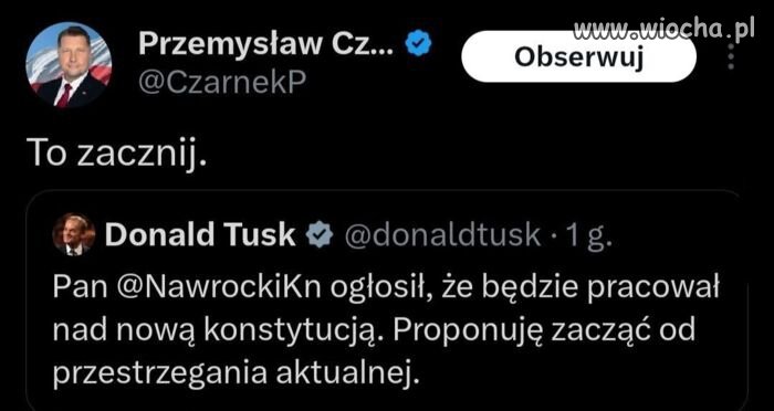 Tylko przypomnę,(czarnek dzbanie ty) że to pis