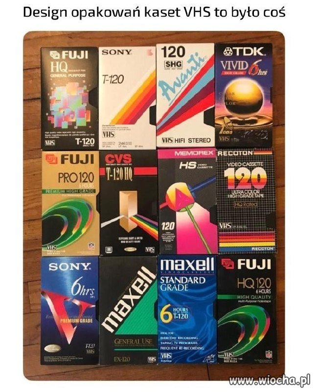 Design opakowań kaset VHS to było coś