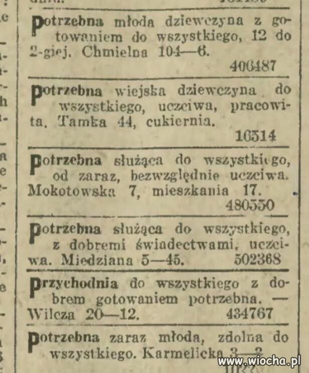 Młoda, pracowita, uczciwa dziewczyna