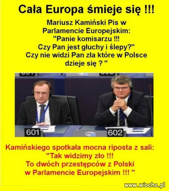 Kamiński Wąsik w Parlemencie Europejskim 😂😂😂😂😂🤣