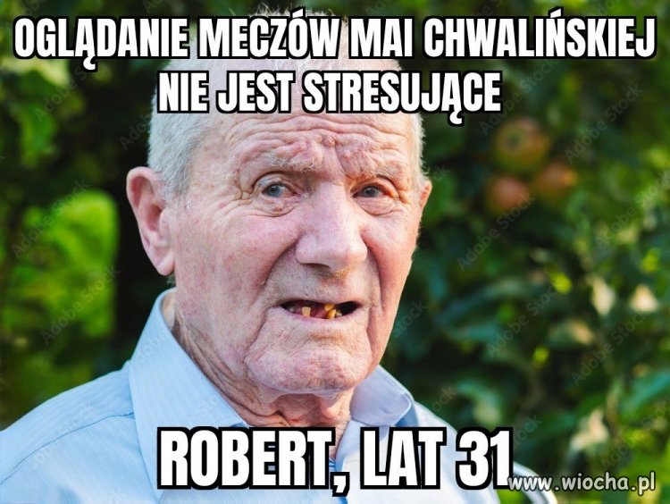 W ogóle się nie stresuję sportem