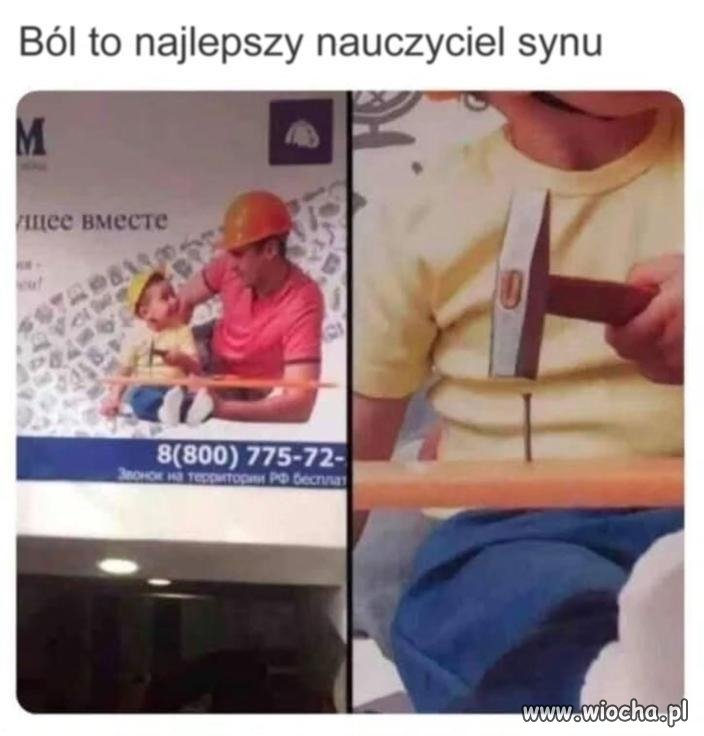 Ból to najlepszy nauczyciel synu