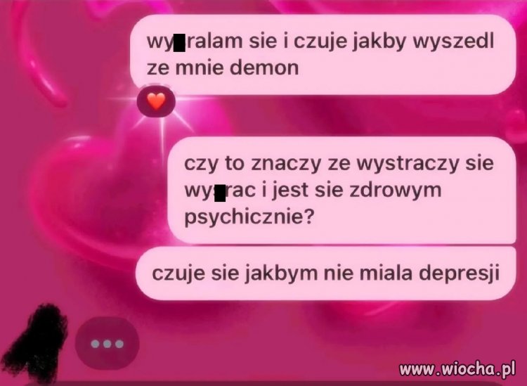 Wystarczy się wy*rać i jest się zdrowym psychicznie?