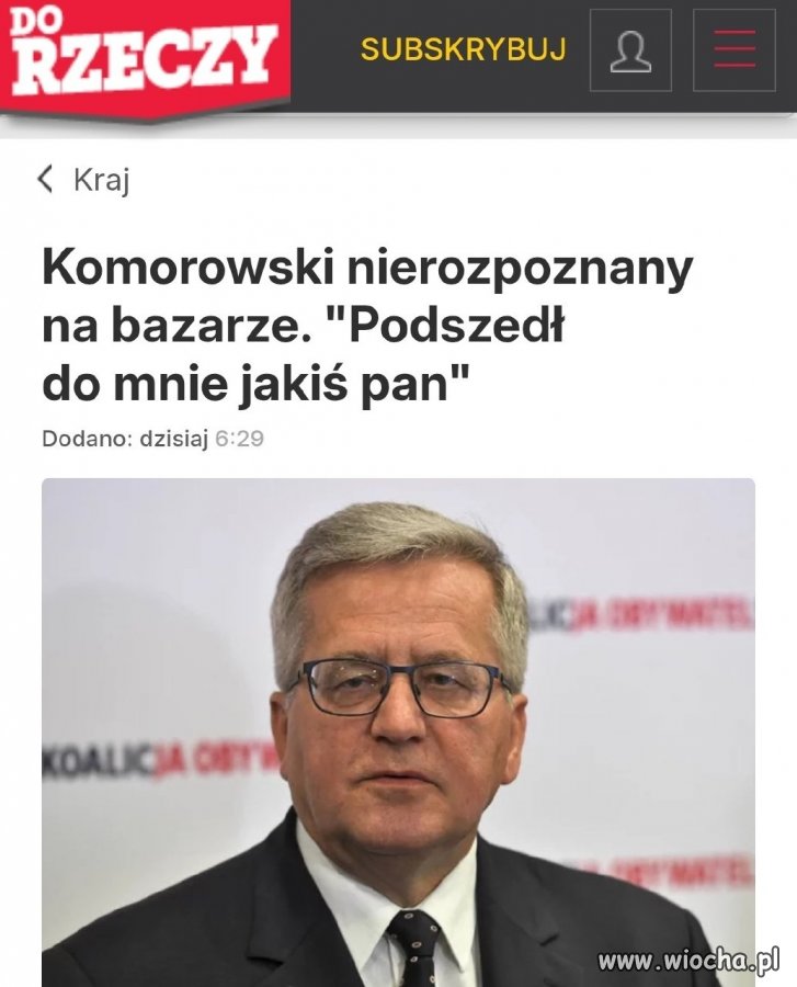 Podszedł do mnie jakiś Pan