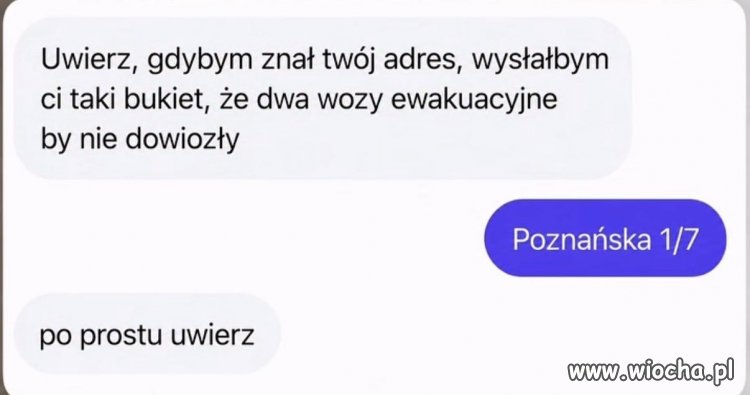 Gdybym znał Twój adres...