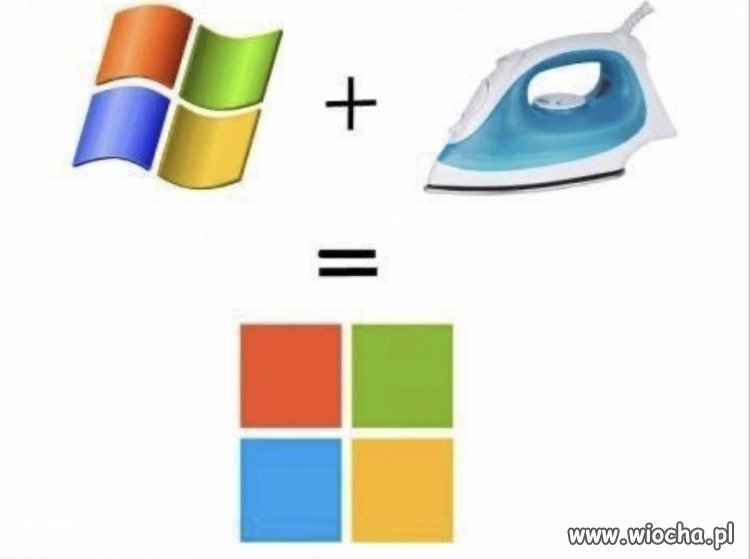 Ktoś wyprasował logo Windowsa