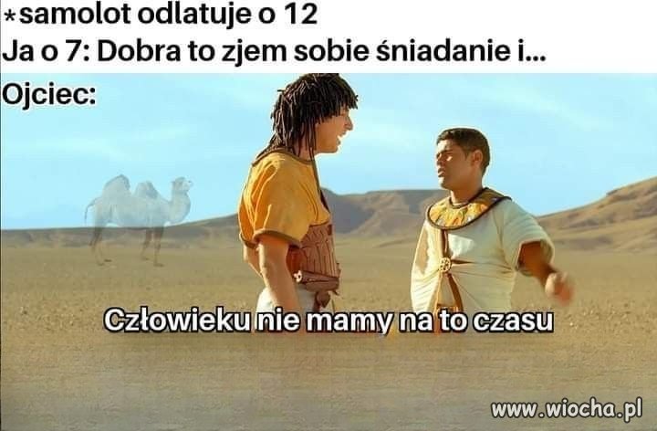 Ok, tato, ja tylko zjem śniadanie