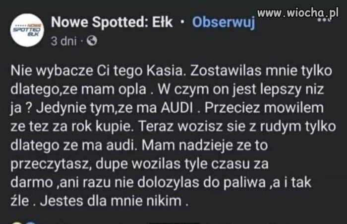 I tak oto biedny opel 