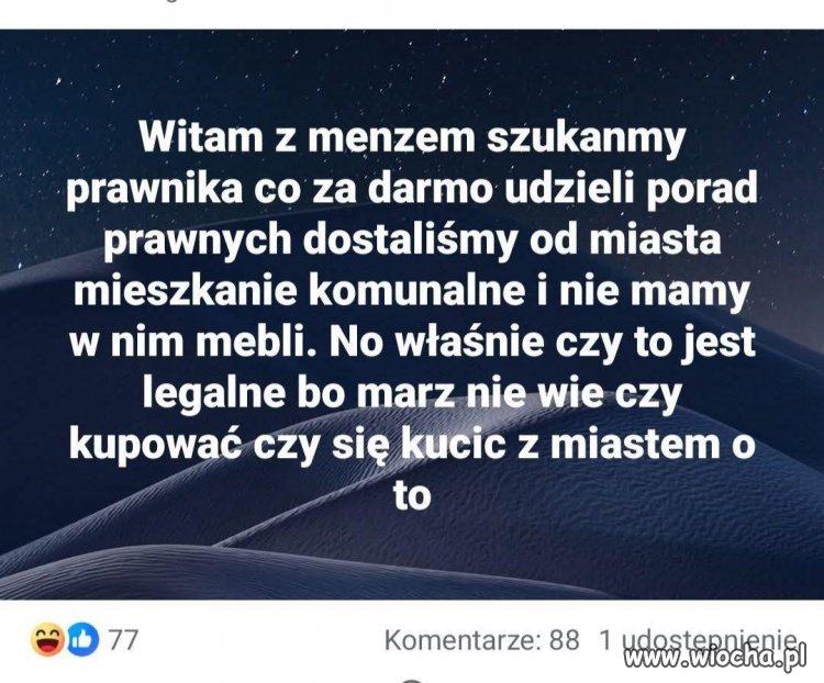 Dostaliśmy od miasta mieszkanie komunalne bez mebli