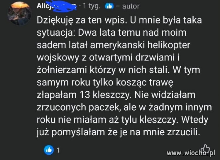 Zrzucili na nią kleszcze