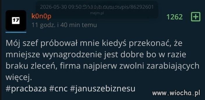 To dobrze, że mało zarabiasz