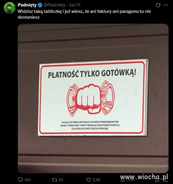 Płacąc gotówką wspierasz polską gospodarkę