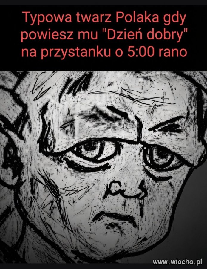Typowa mina Polaka