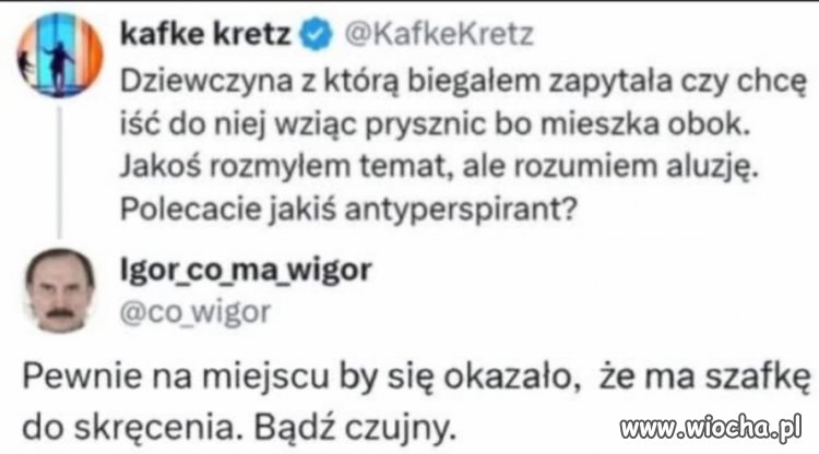Dziewczyna zaproponowała mi prysznic