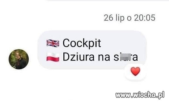 Nie wiedziałem, że tak się to tłumaczy
