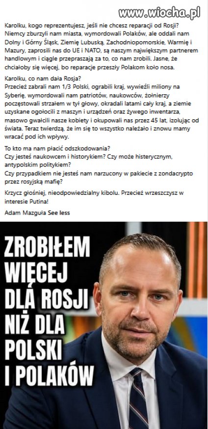Nareszcie powiedział prawdę...