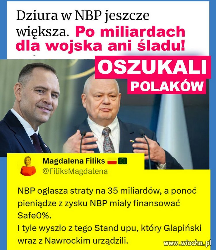 Nawrocki z Glapińskim oszukali Polaków.
