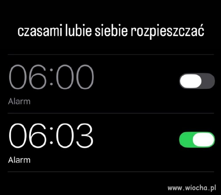 Bądź dla siebie miły, daj se