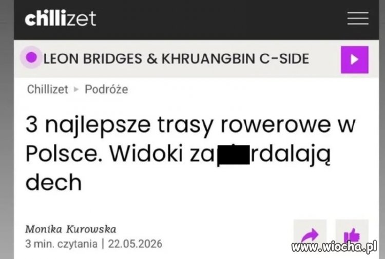 Fajnie, że trasy rowerowe